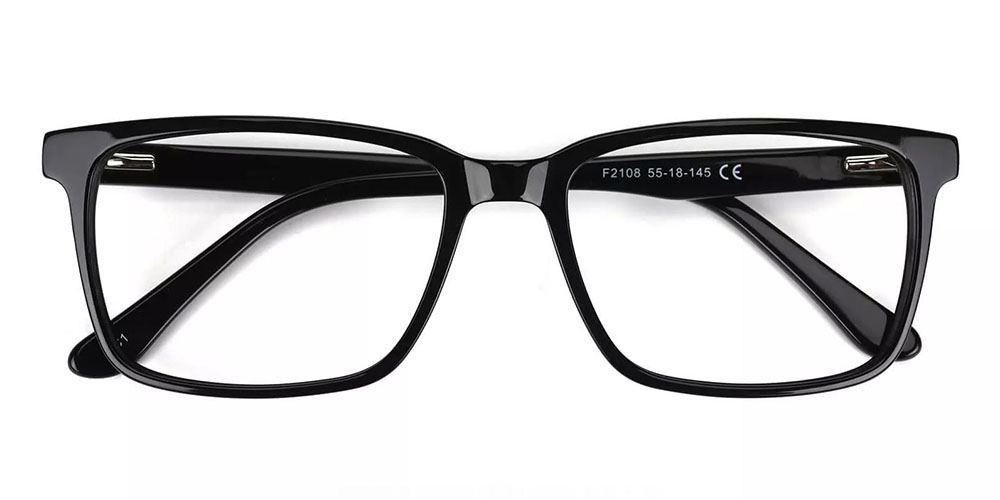 F2108 Prescription Eyeglasses Black